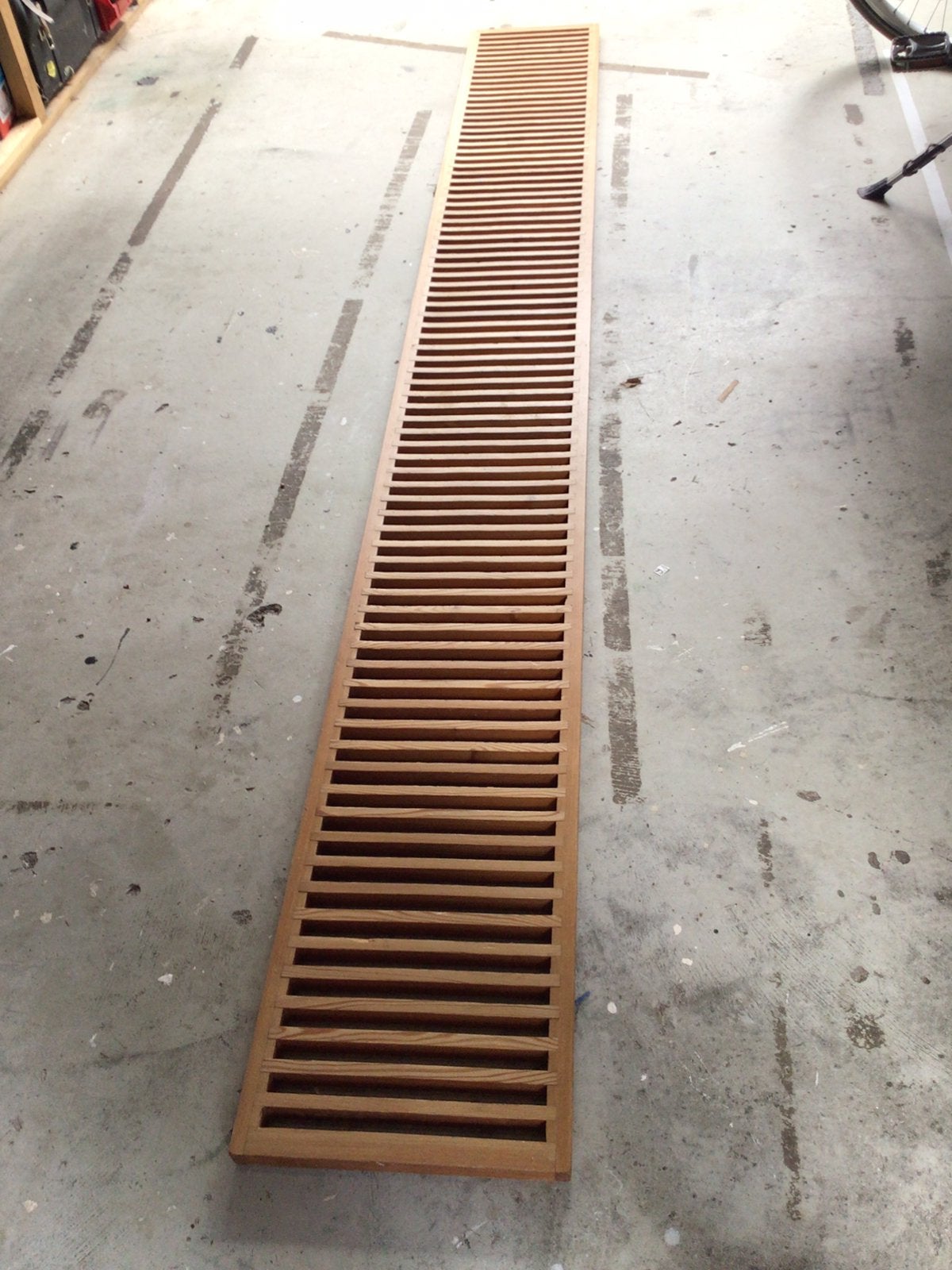 Grenen houten convectorput rooster, Ophalen, 30 tot 80 cm, Radiator, Minder dan 60 cm