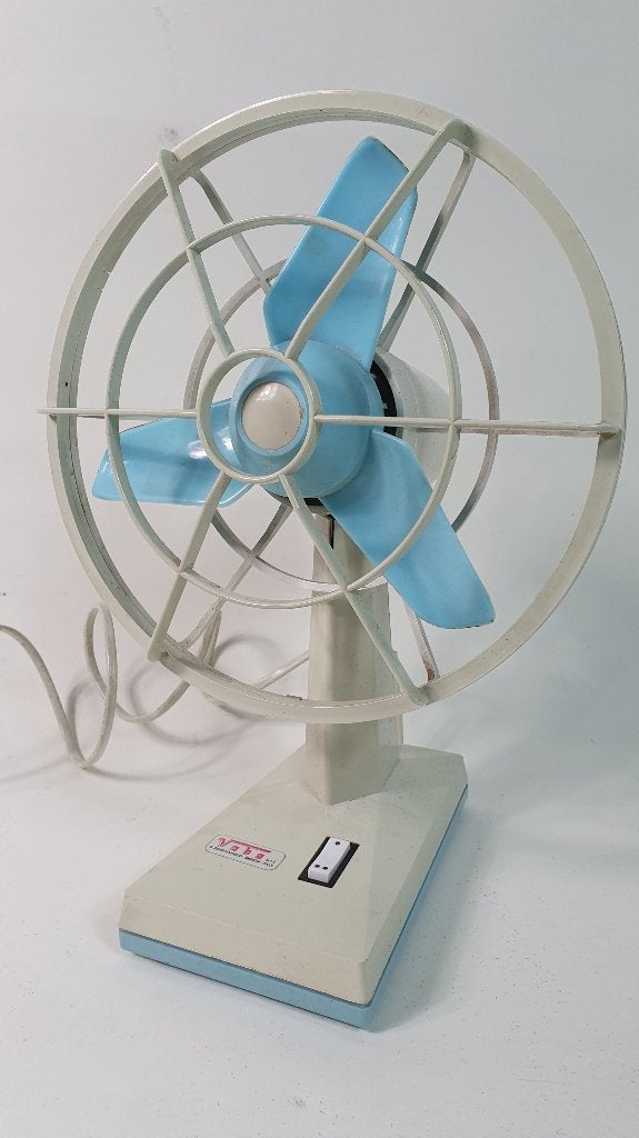 Vintage ventilator tafelventilator Vebo Italy, jaren 70. 8B5, Tweedehands verkoop, Tweedehands verkoop, Gebruikt, 3 snelheden of meer