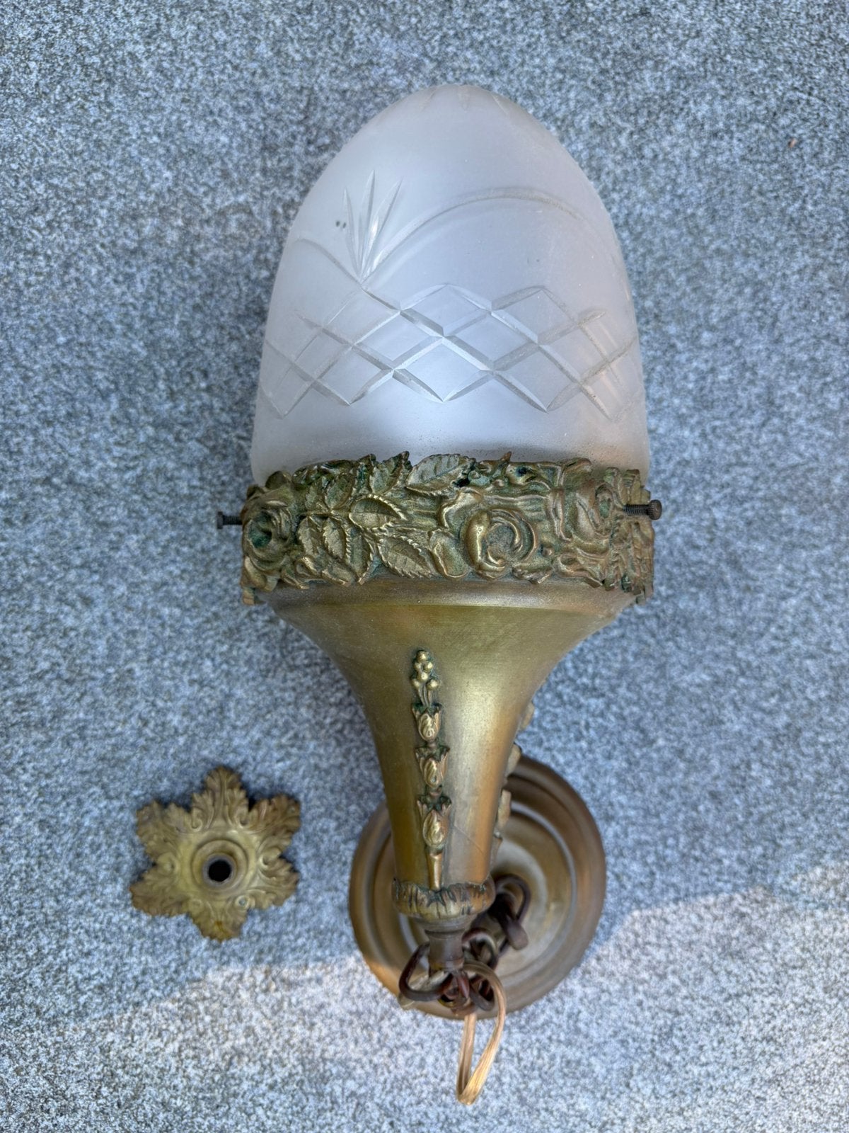 Lamp antiek, Ophalen of Verzenden, Gebruikt, Metaal, Overige typen