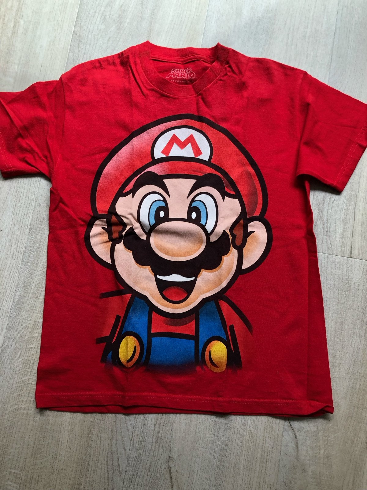 Super Mario T-shirt - Rood met Mario print, Ophalen of Verzenden, Gedragen, Overige maten, Rood