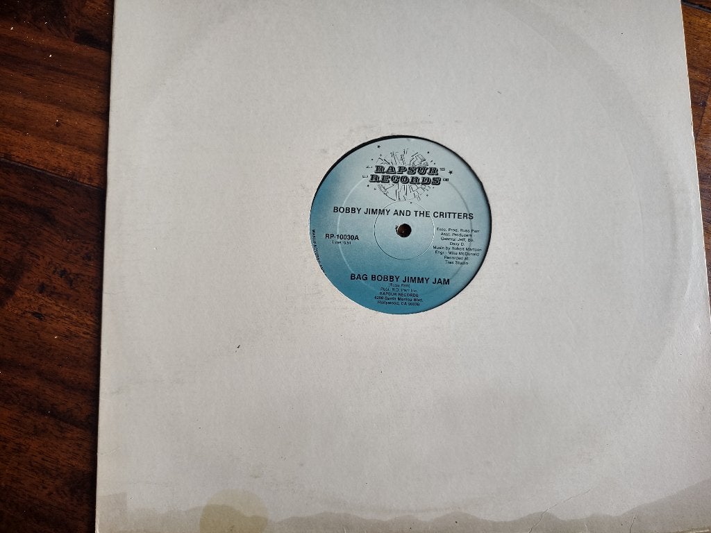 Maxi - Bobby Jimmy and the Critters - Bag Bobby Jimmy Jam, Ophalen of Verzenden, Zo goed als nieuw, 12 inch, Hiphop en Rap