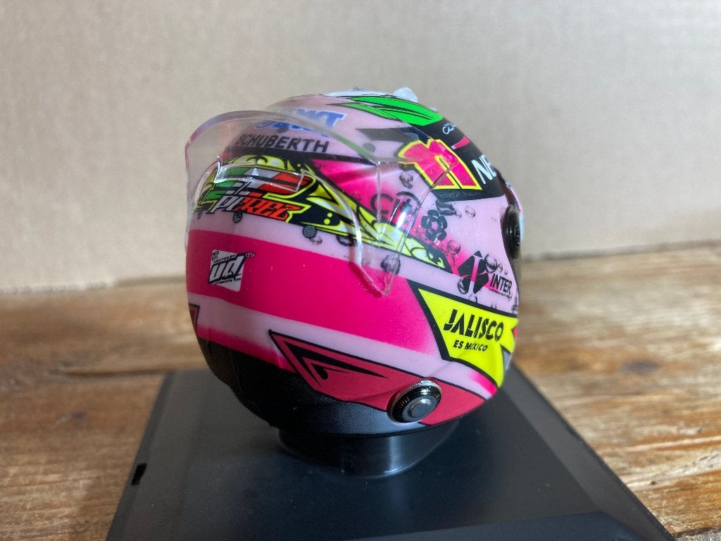 ✅ Sergio Perez 2017 helm 1:5 Spark Force India Racing Point, Ophalen of Verzenden, Nieuw, Formule 1