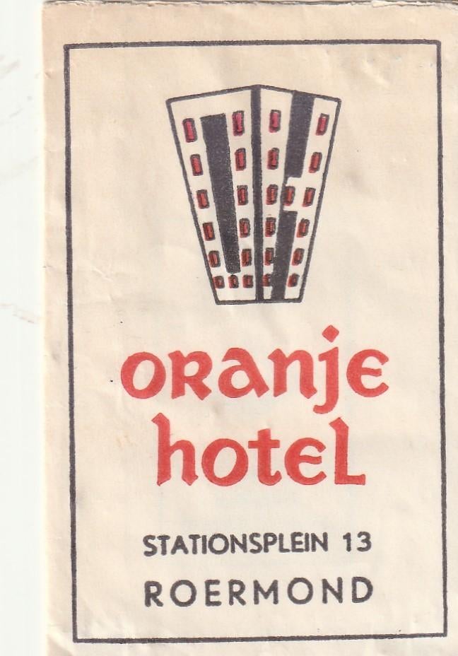 Suikerzakje #1516 : Oranje hotel Roermond, Verzenden, Nederland