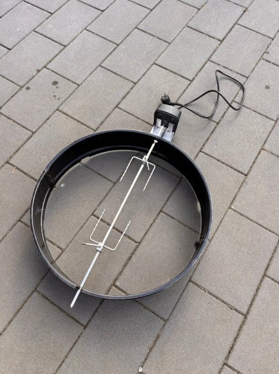 Weber rotisserie 57 cm draaispit, Ophalen of Verzenden, Gebruikt