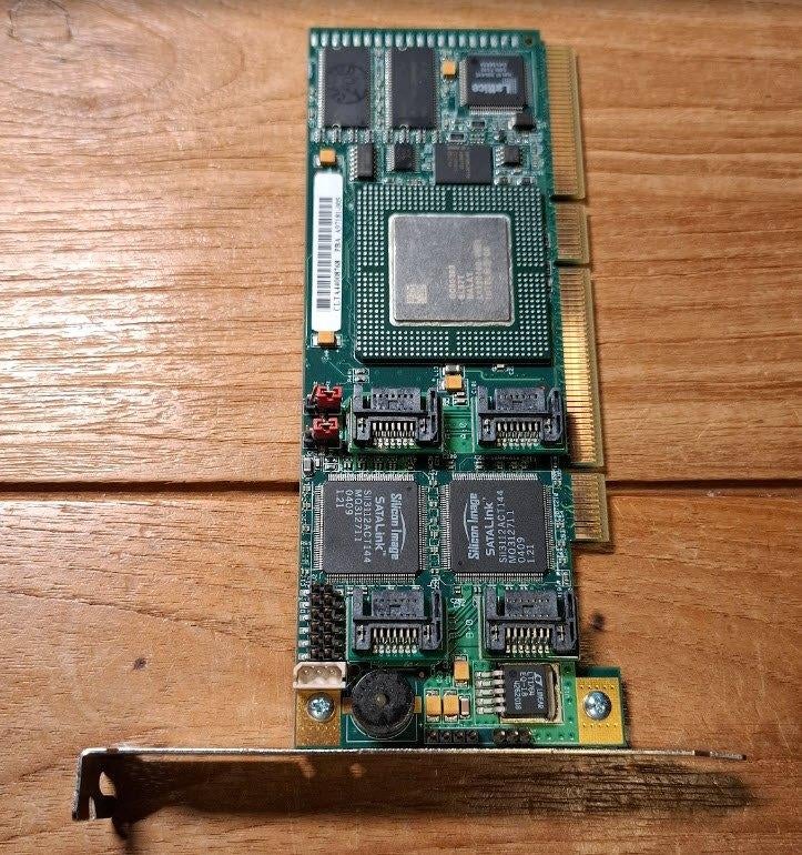 Intel 4 channel RAID Controller SRCS14L + Manual + CD-Rom, Ophalen of Verzenden, Gebruikt, Intern, Intel