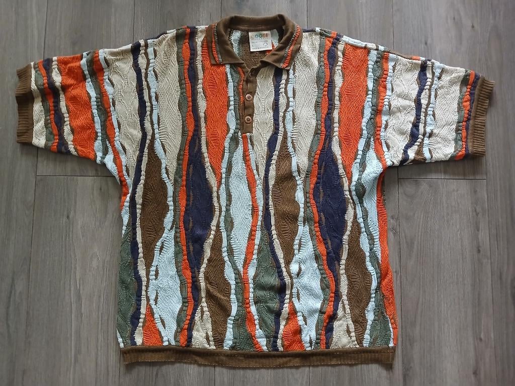 Coogi gebreide polo maat L, Ophalen, Gedragen