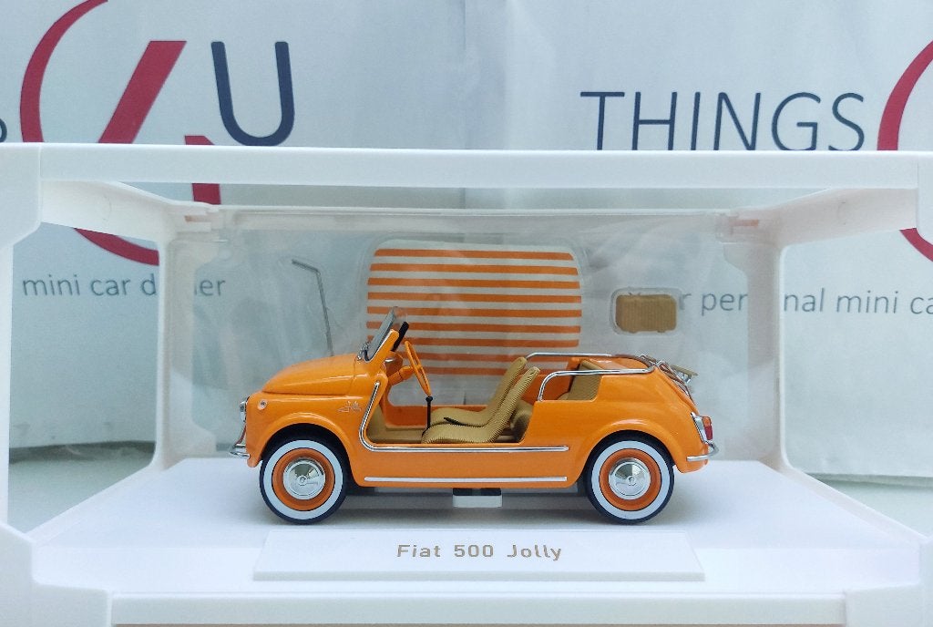 Norev 1:18 Fiat 500 Jolly 1965 oranje nieuw in verpakking, Ophalen of Verzenden, Nieuw, Auto, Norev
