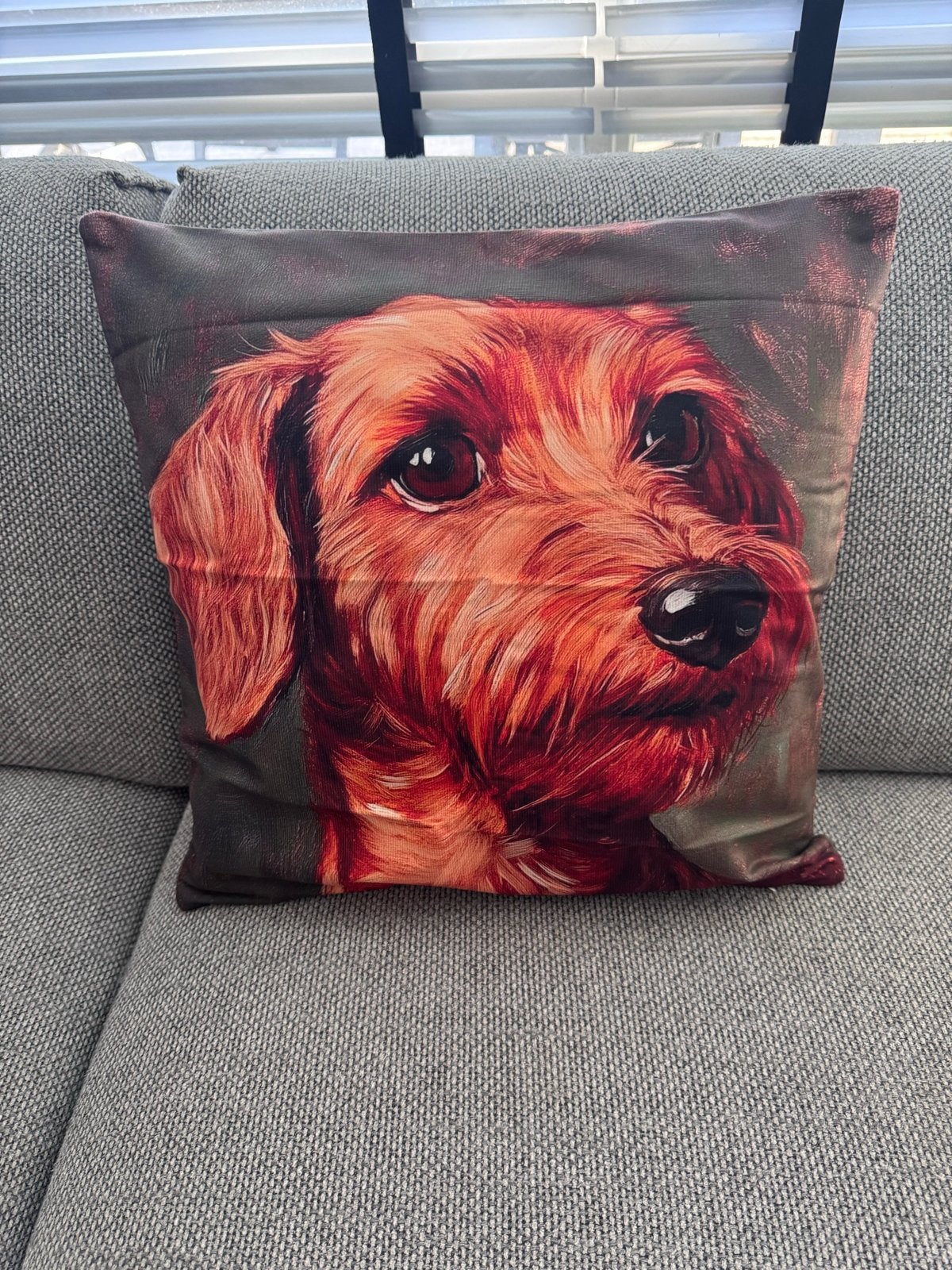 Teckel Kussenhoes (08) 45x45cm - Dubbelzijdig Bedrukt, Overige merken, Meerkleurig, Afneembare hoes, Nieuw
