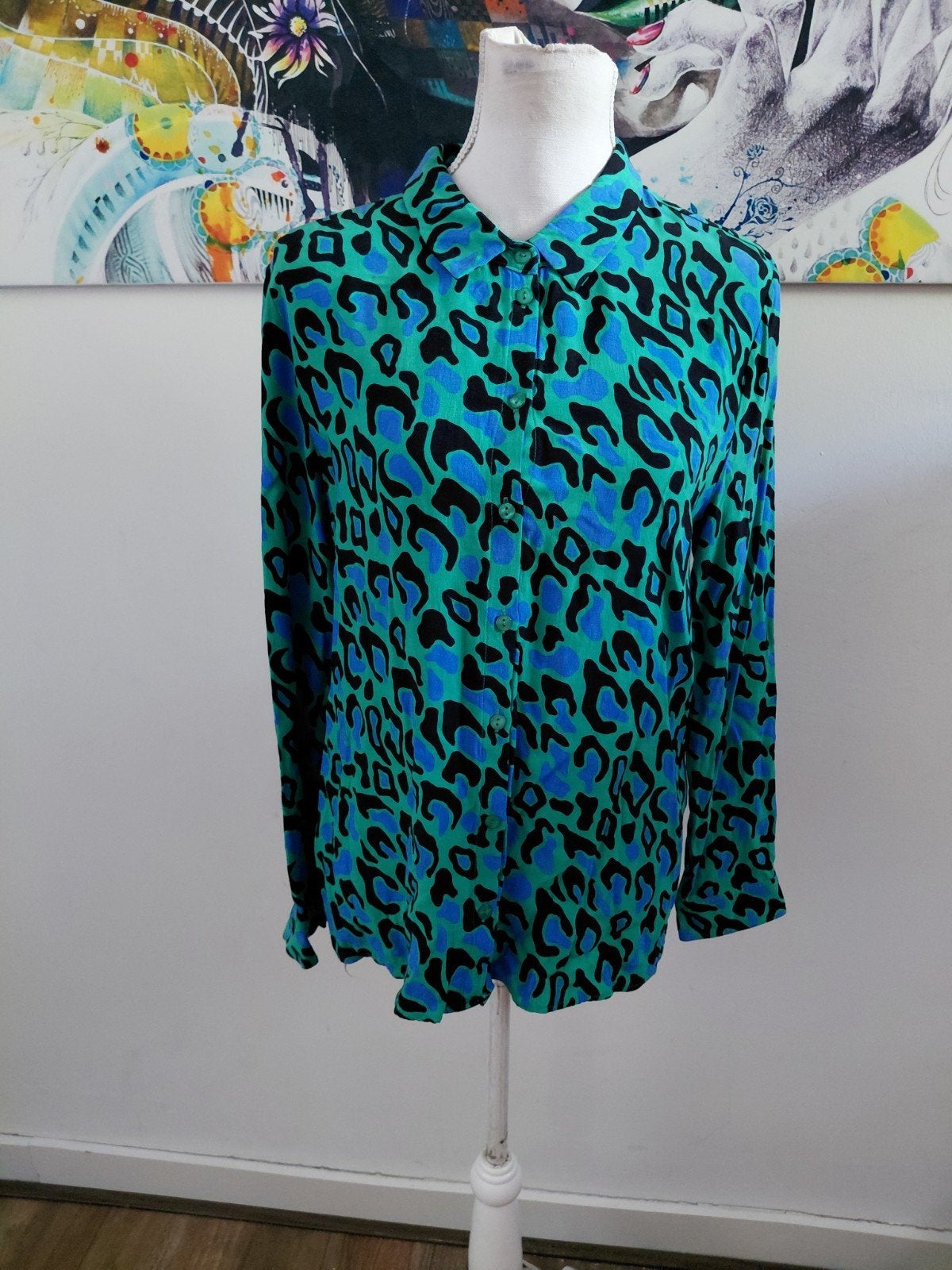 Prachtige Fabienne Chapot blouse met dierenprint, maat XL, Maat 46/48 (XL) of groter, Ophalen of Verzenden, Zo goed als nieuw