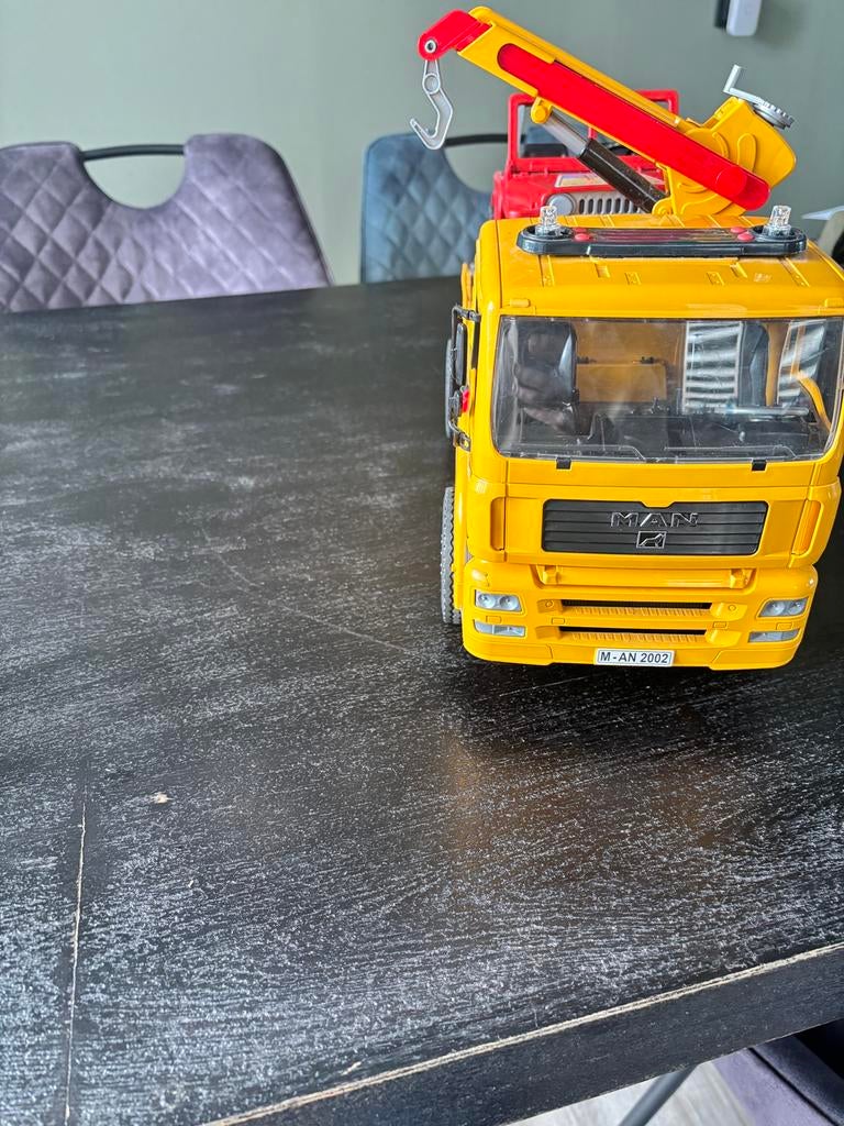 Bruder takelwagen., Ophalen, Zo goed als nieuw, Bus of Vrachtwagen, SIKU