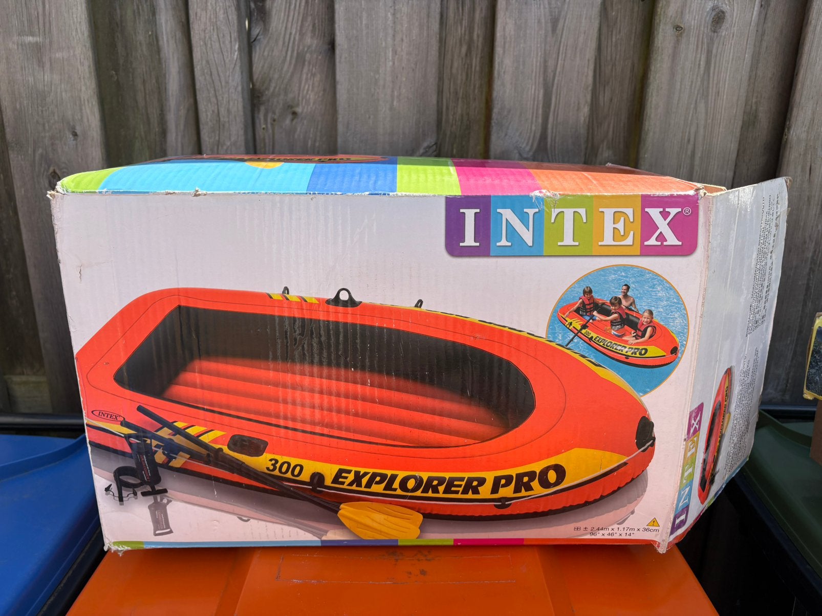 Intex Explorer Prob300 Opblaasboot, Ophalen of Verzenden, Gebruikt
