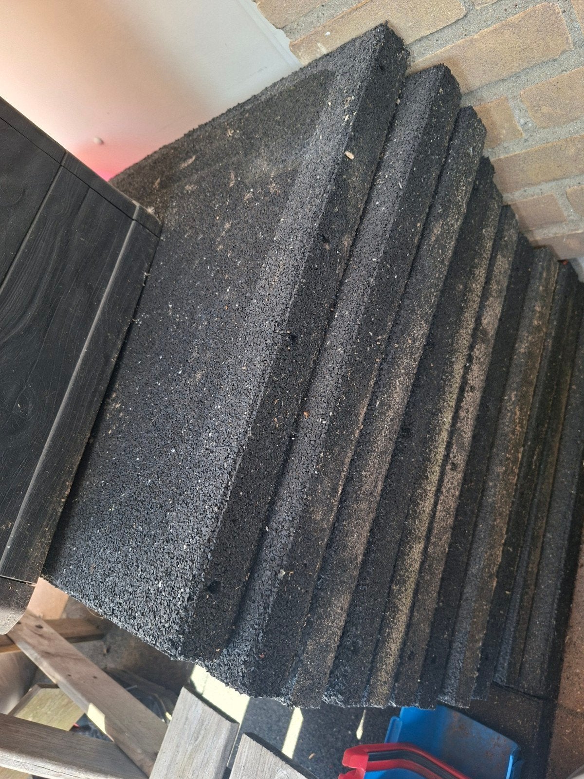 Rubbertegels 50x50 12 stuks, Ophalen