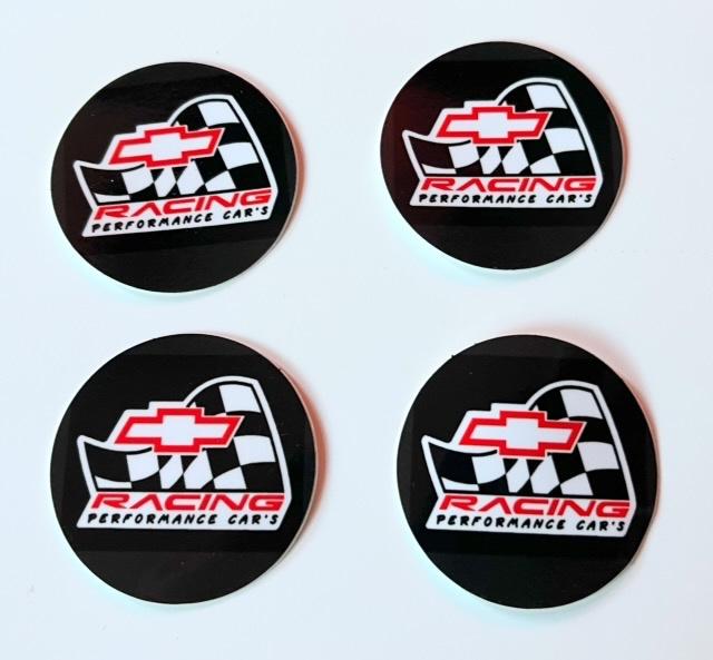 Chevrolet racing  velg logo merk embleem stickers 5CM ., Ophalen of Verzenden