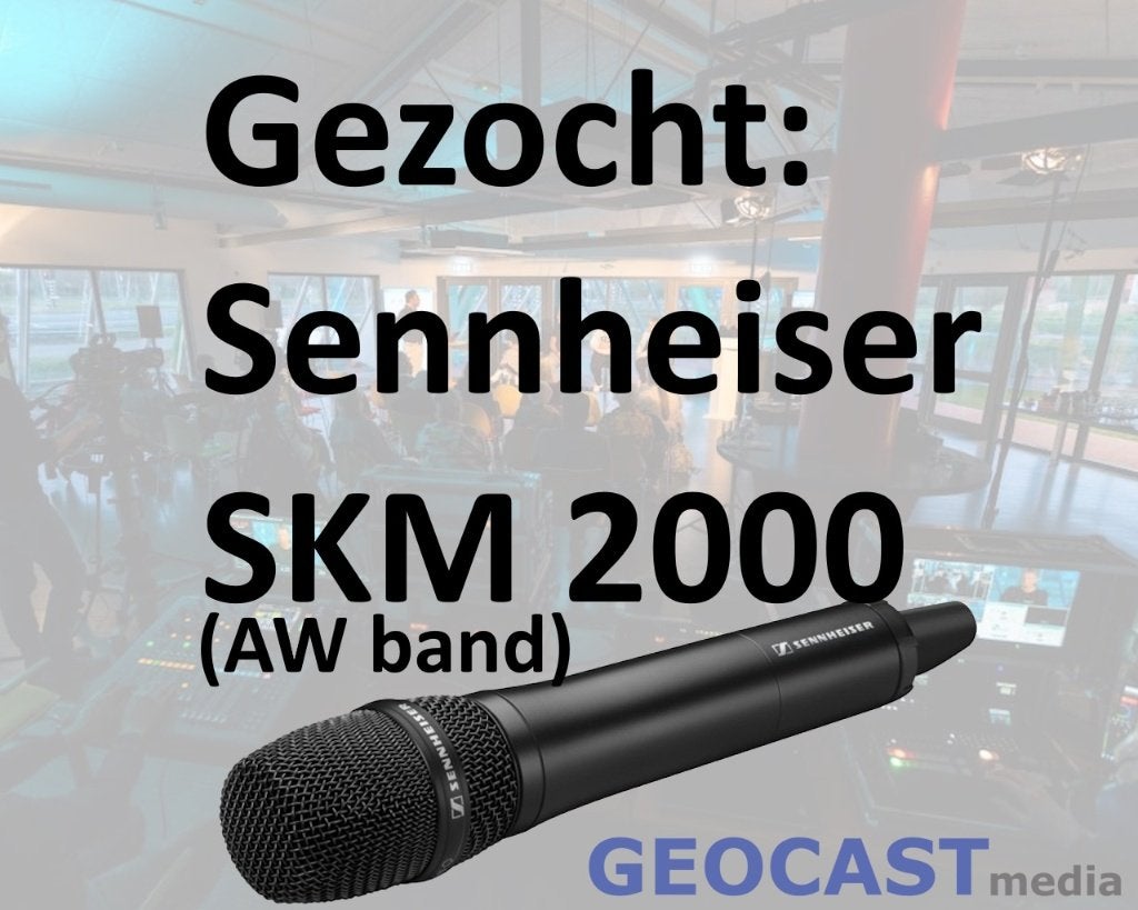 Gezocht: Sennheiser SKM 2000 (AW-band), Muziek en Instrumenten, Ophalen of Verzenden, Zo goed als nieuw, Zangmicrofoon