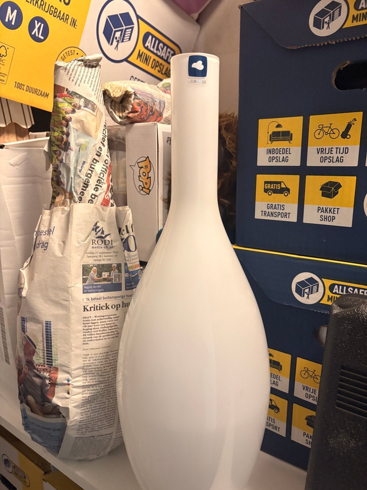2x Mooie witte vazen - Leonardo, Ophalen