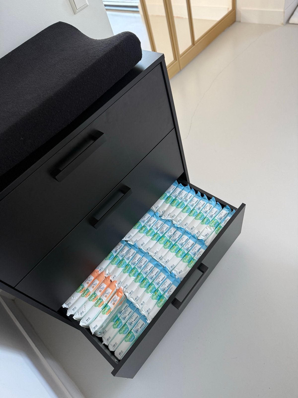 Zwarte Commode europe baby - Zo goed als nieuw, Ophalen, Zo goed als nieuw, Commode