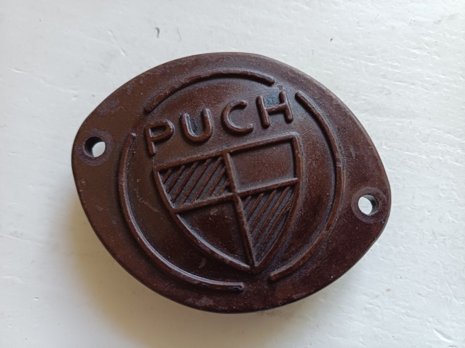 bakeliet puch luchtfilter logo, Ophalen of Verzenden, Gebruikt, Overige typen