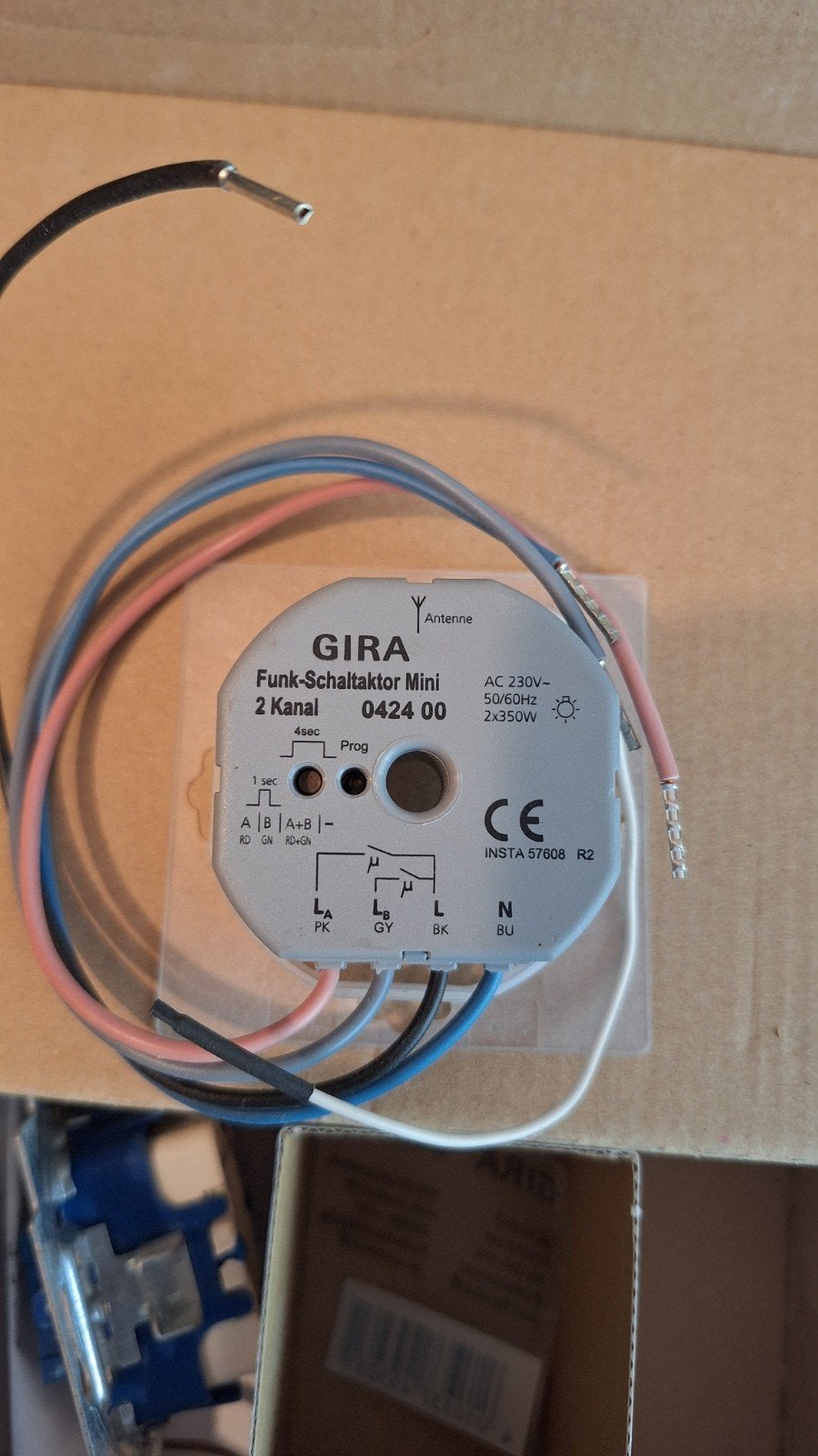 Gira Funk-Schaltaktor Mini 2 Kanaal - Nieuw, Ophalen of Verzenden, Nieuw, Gira, Schakelaar