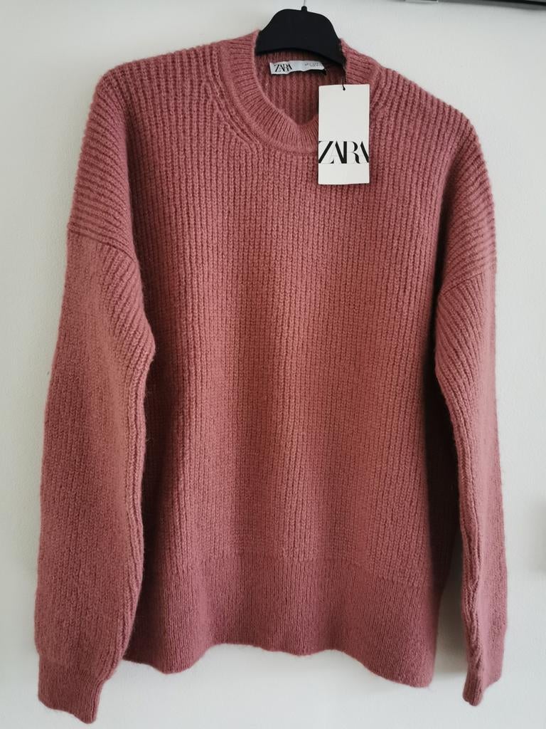 ZARA trui in parelsteek mt. S/M, Verzenden, Zara, Nieuw, Roze