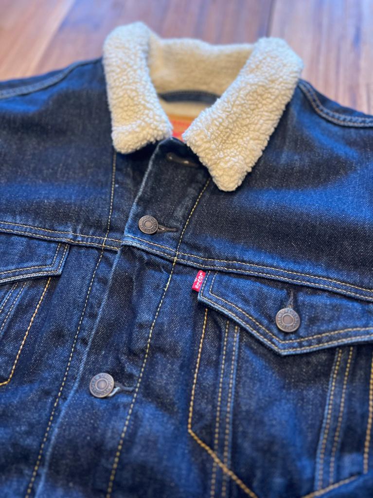 Levi's Trucker Jacket Sherpa - Maat 3xl - Nieuwstaat, Ophalen of Verzenden, Nieuw, Overige maten, Blauw