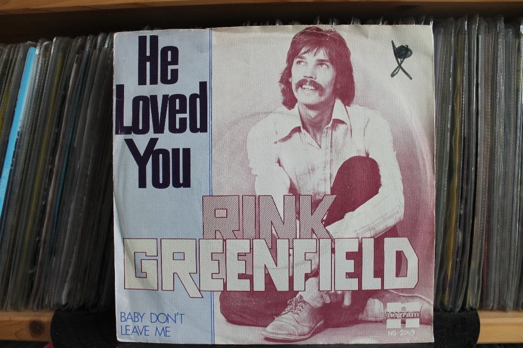 7" Single Rink Greenfield - He Loved You / Baby Don't Leave, Gebruikt, 7 inch, Ophalen of Verzenden, Pop