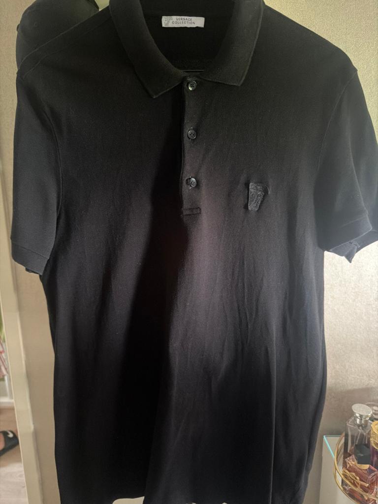 Versace Collection Polo Shirt Maat M, Kleding | Heren, Ophalen of Verzenden, Nieuw, Maat 48/50 (M), Zwart