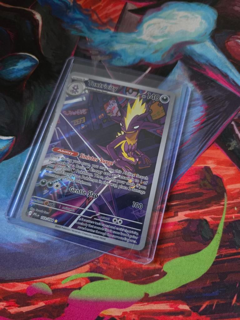 Toxtricity V Full Art Pokémon Kaart (SWSH107), Ophalen of Verzenden, Zo goed als nieuw, Losse kaart