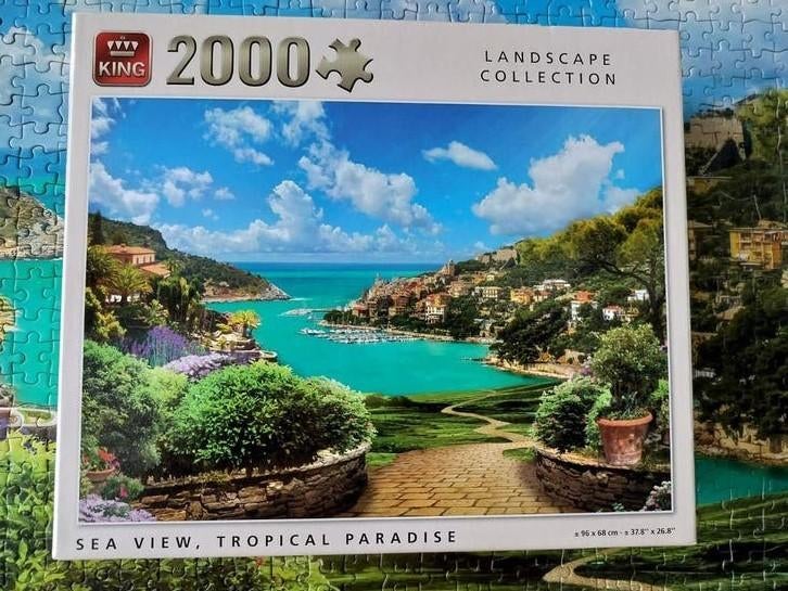 King Legpuzzel 2000 stukjes Landscape Collection compleet, Ophalen of Verzenden, Meer dan 1500 stukjes, Zo goed als nieuw, Legpuzzel