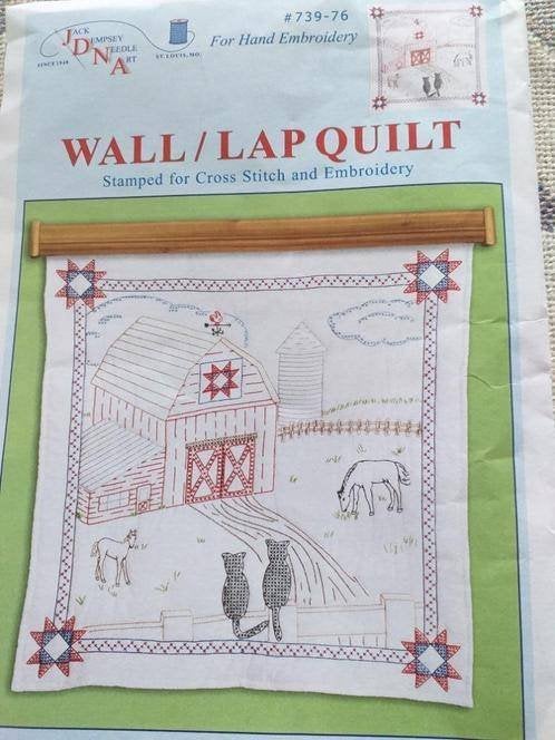Jack Dempsey- Barn Wall Quilt van 91 x 91 cm., Ophalen of Verzenden, Nieuw, Borduurpakket