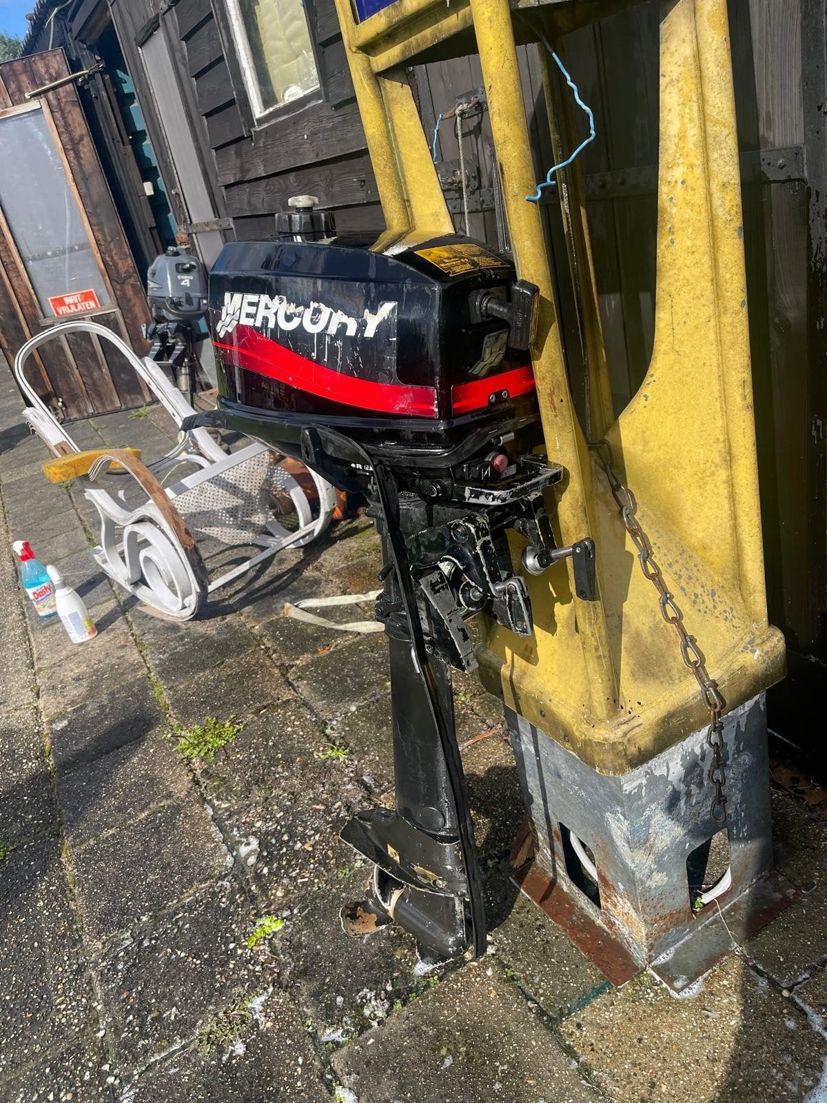 mercury 5pk 2 takt langstaart voor onderdelen, Watersport en Boten, Ophalen, Gebruikt, Motor en Techniek, Zeilboot of Motorboot