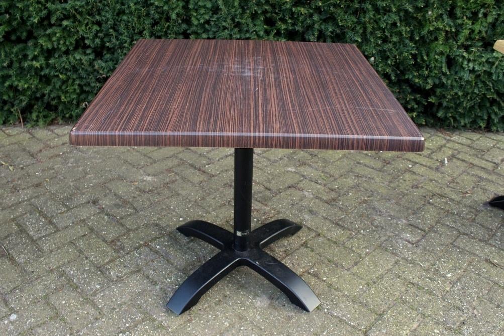 5 vierkante tuintafels terrastafel horeca terras 80 x 80 cm., Tuin en Terras, Tuinmeubel-accessoires, Ophalen, Gebruikt