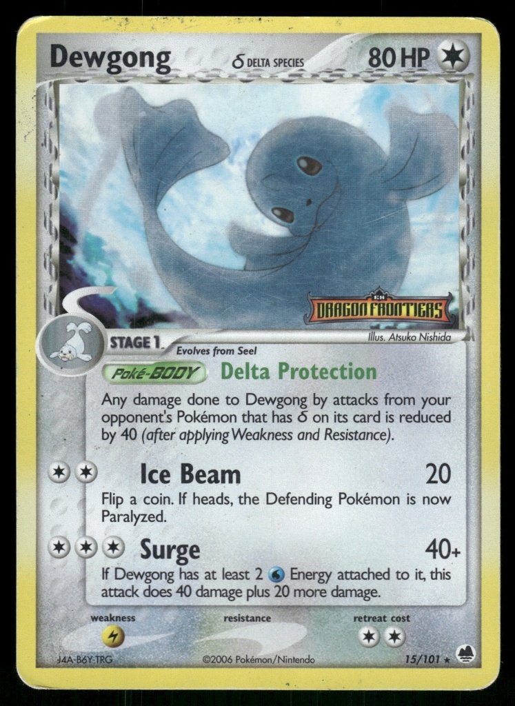 Dewgong δ 15/101 - Dragon Frontiers (Reverse Holo) (Good), Verzenden, Gebruikt