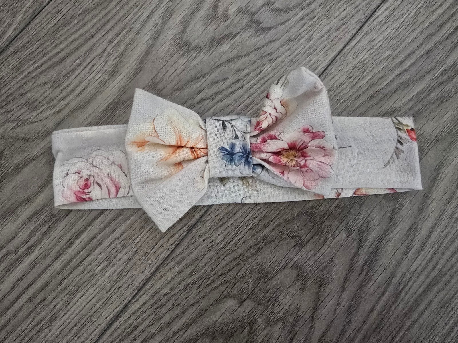 Bloemen haarband met strik voor baby's en kinderen, Kinderen en Baby's, Ophalen of Verzenden, Nieuw, Handgemaakt