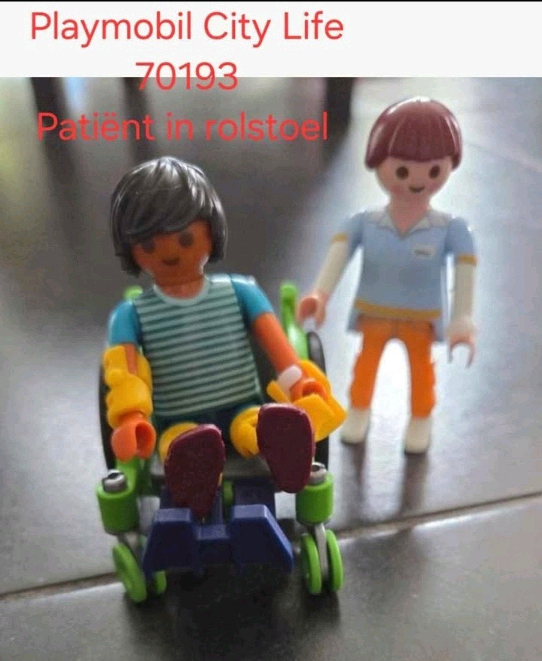 70193 Playmobil City Life Patiënt in rolstoel ZGAN, Complete set, Ophalen of Verzenden, Zo goed als nieuw, City life