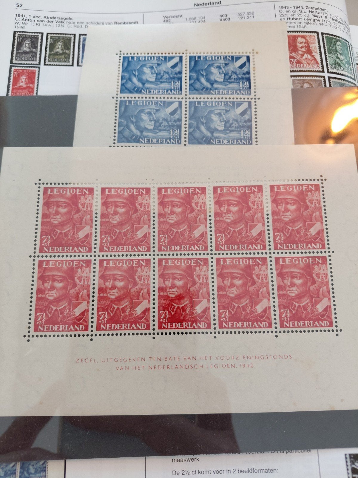 Nederland NVPH V402 V403 legioenzegels 1943, Postzegels en Munten, Postzegels | Nederland, Ophalen of Verzenden, T/m 1940, Postfris