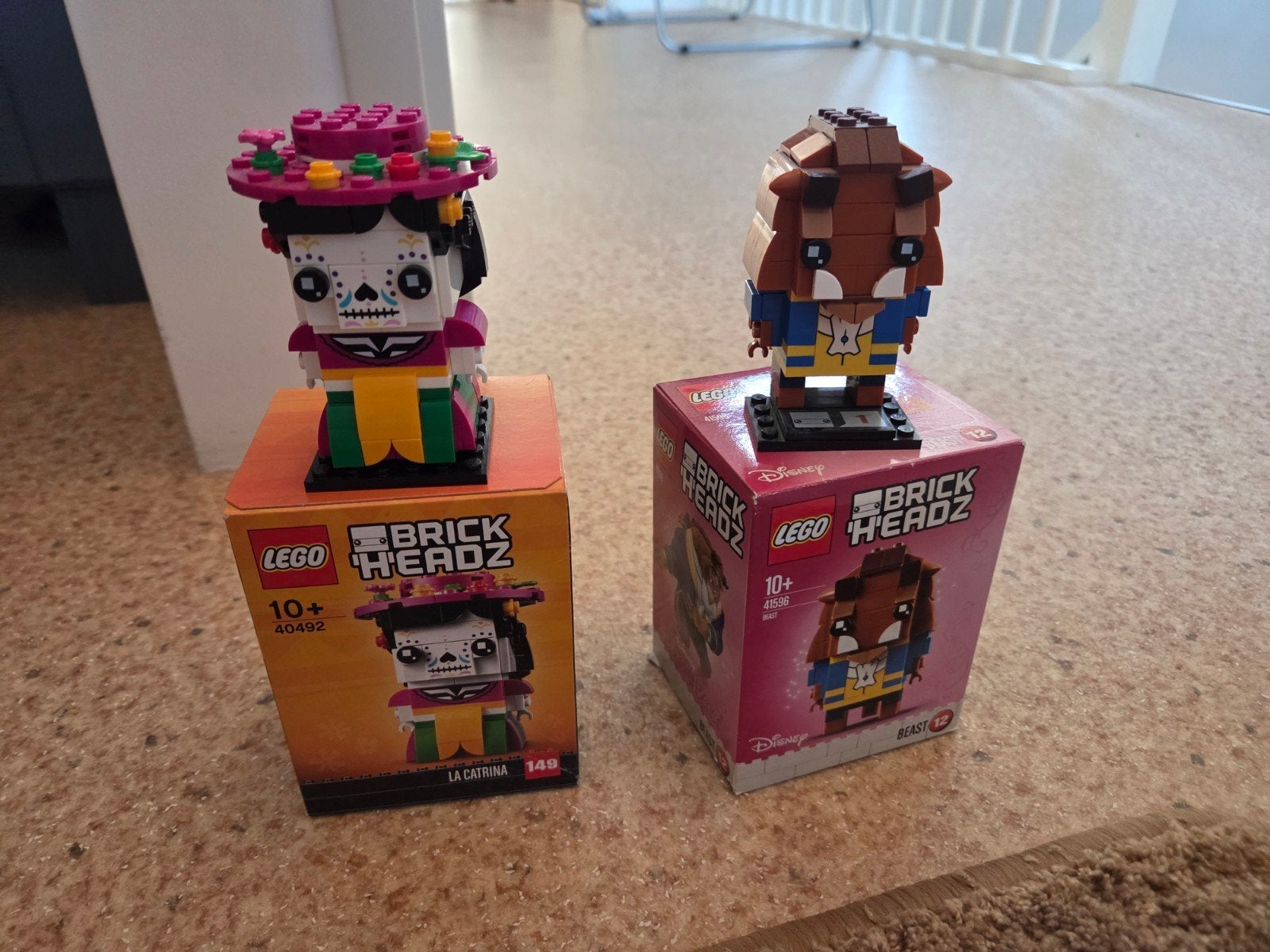 LEGO BrickHeadz: La Catrina (40492) & Beast (40380), Compleet, BrickHeadz, Lego, Ophalen of Verzenden