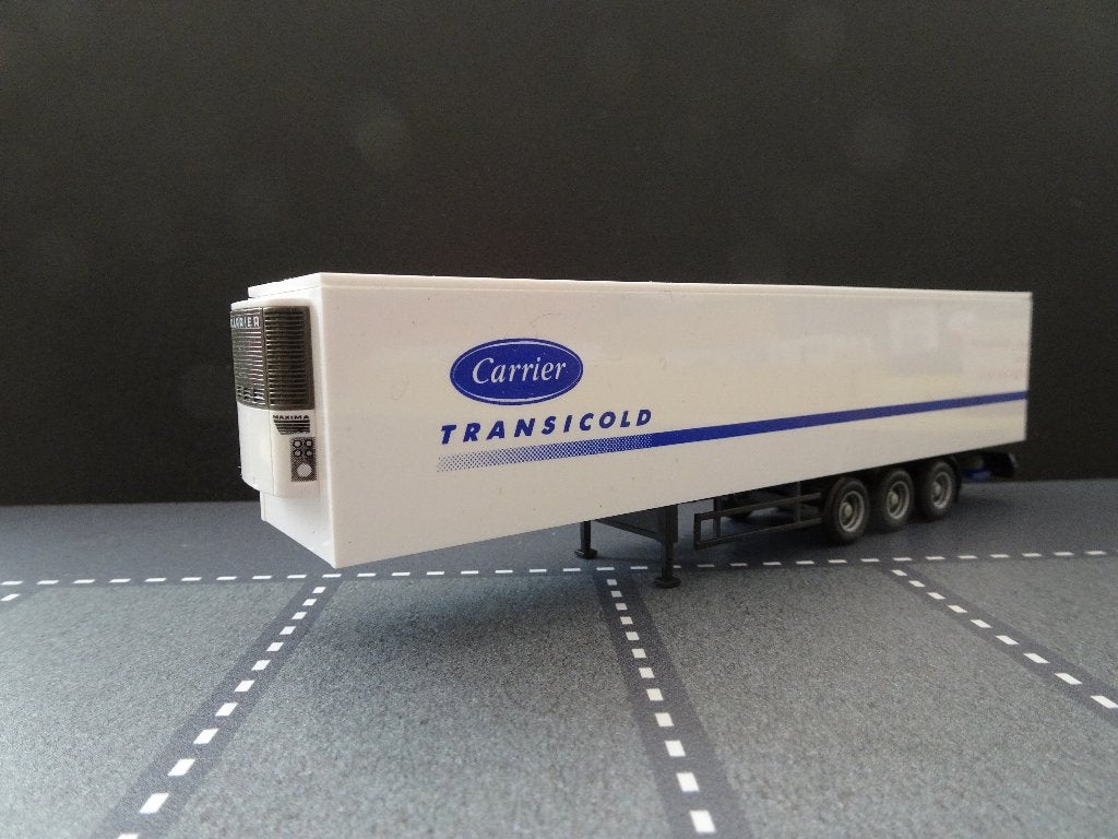 961 awm herpa carrier transicold koel oplegger 1:87 truck, Ophalen of Verzenden, Nieuw, Bus of Vrachtwagen, AWM