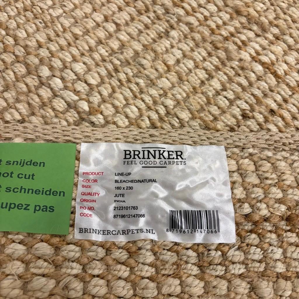 Brinker Carpets Line Up Naturel Vloerkleed - 160x230cm, Bruin, 150 tot 200 cm, 200 cm of meer, Ophalen of Verzenden