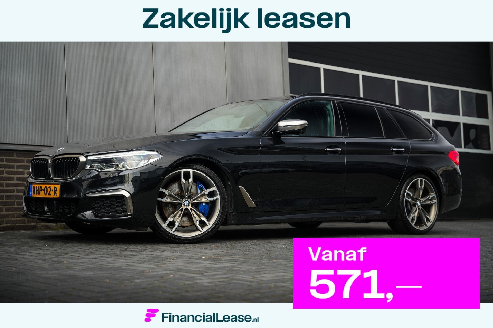 BMW 5 Serie Touring M550d 400pk xDrive High Executive M-Spor, Automaat, Lichtsensor, 15 km/l, Gebruikt
