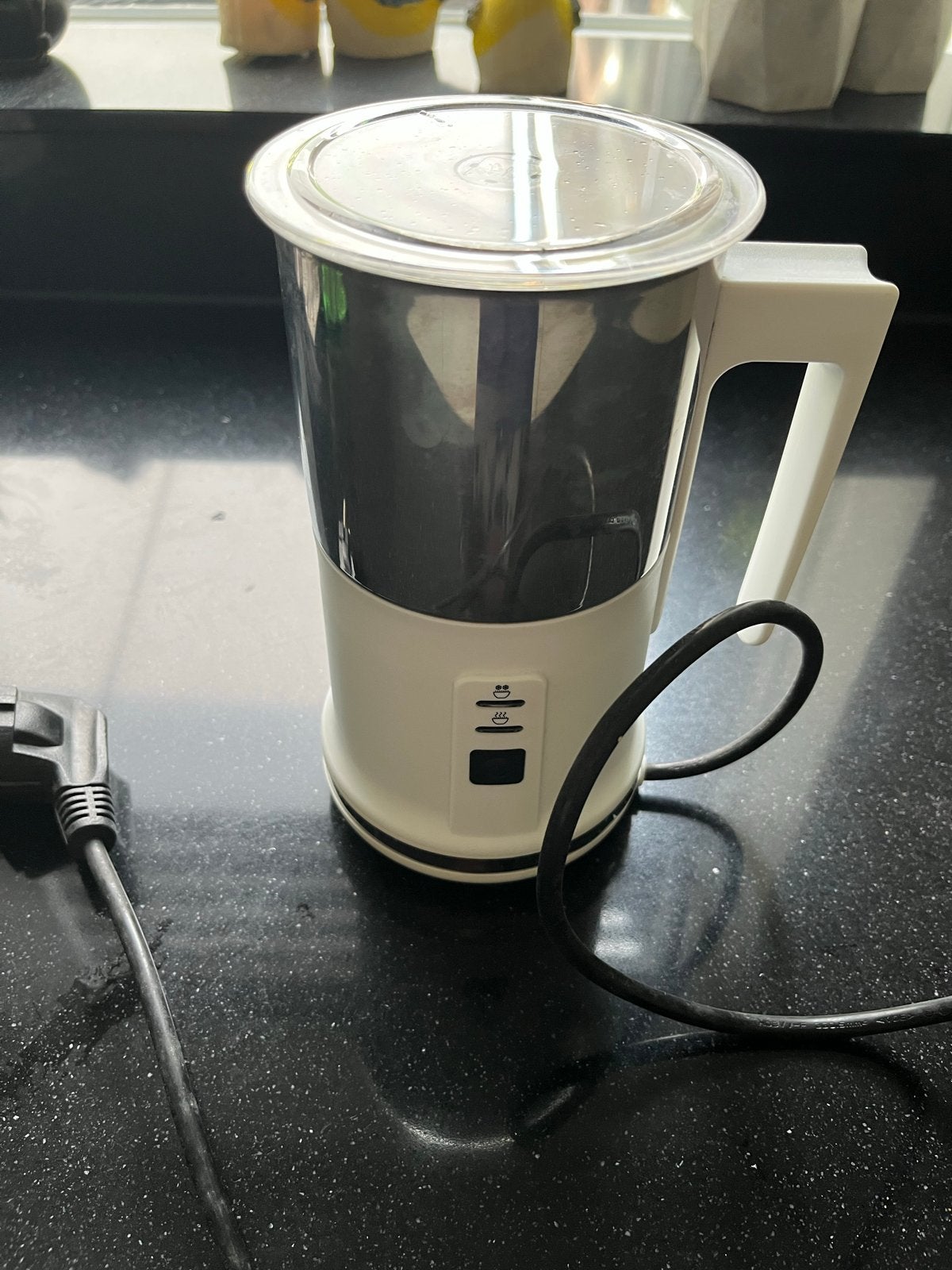 Elektrische Melkopschuimer - Perfect Schuim voor Koffie, Ophalen of Verzenden, Zo goed als nieuw, Elektrische melkopschuimer