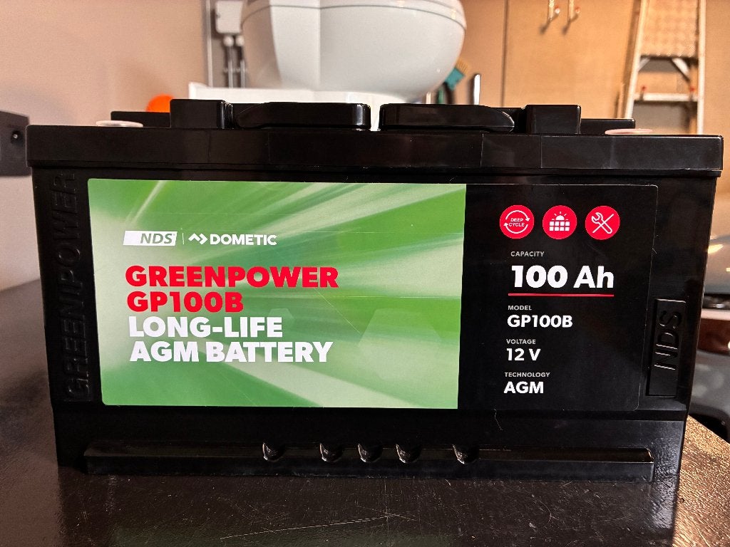 NDS Greenpower 100 Ah Accu Long Life, Ophalen, Zo goed als nieuw