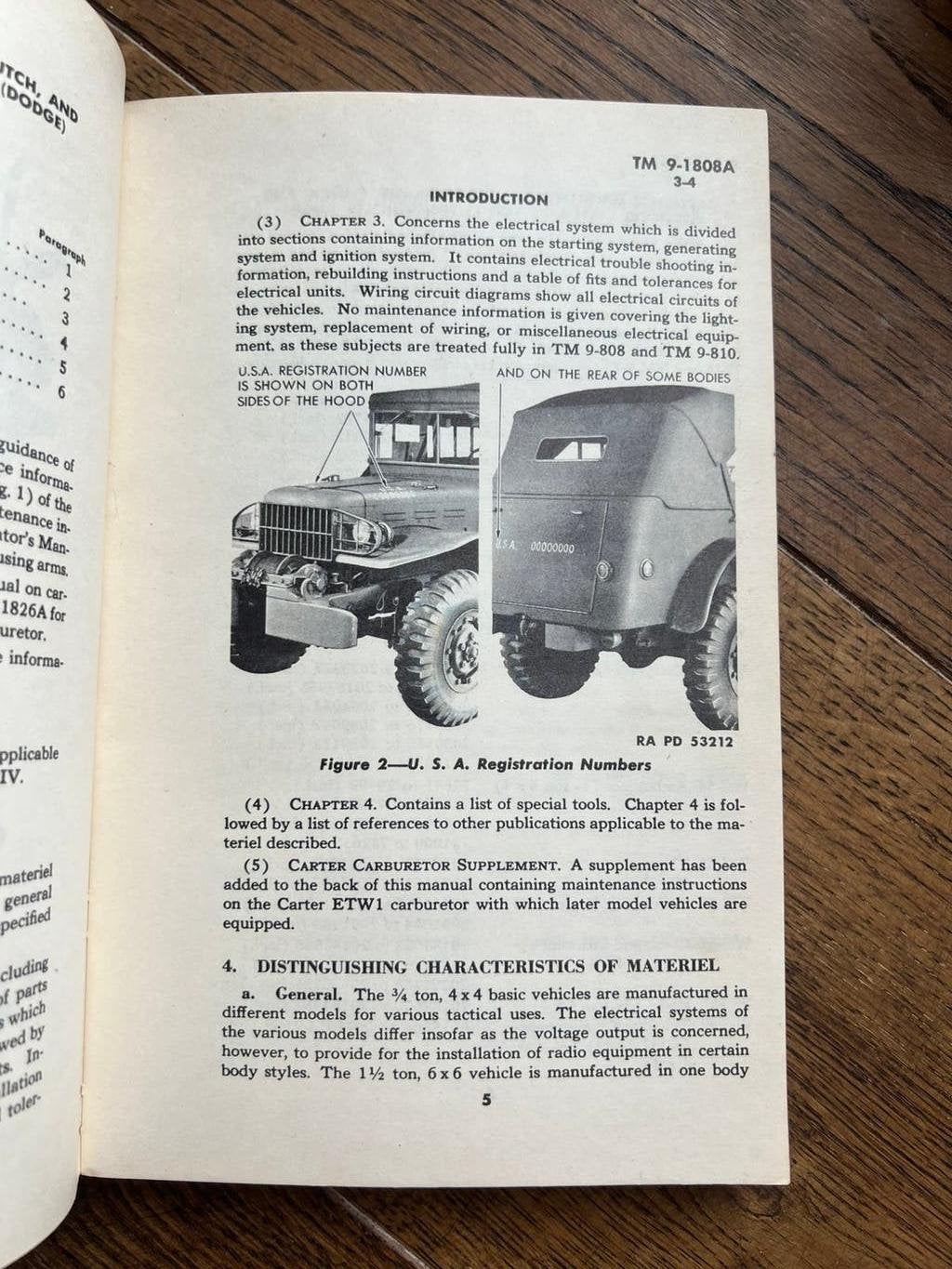 WO2 Technisch handboek Dodge WC51 t/m WC60 MOTOR 1943, Verzenden, Nederland, Embleem of Badge
