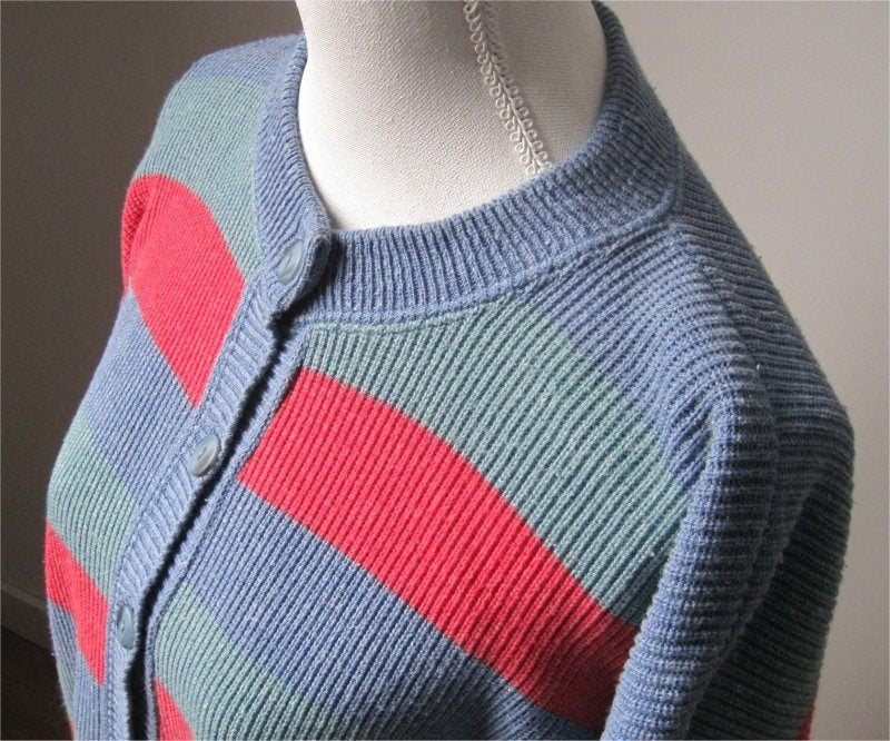 Vintage vest (katoenmix) - maat L - XL, Ophalen of Verzenden, Zo goed als nieuw, Maat 42/44 (L)