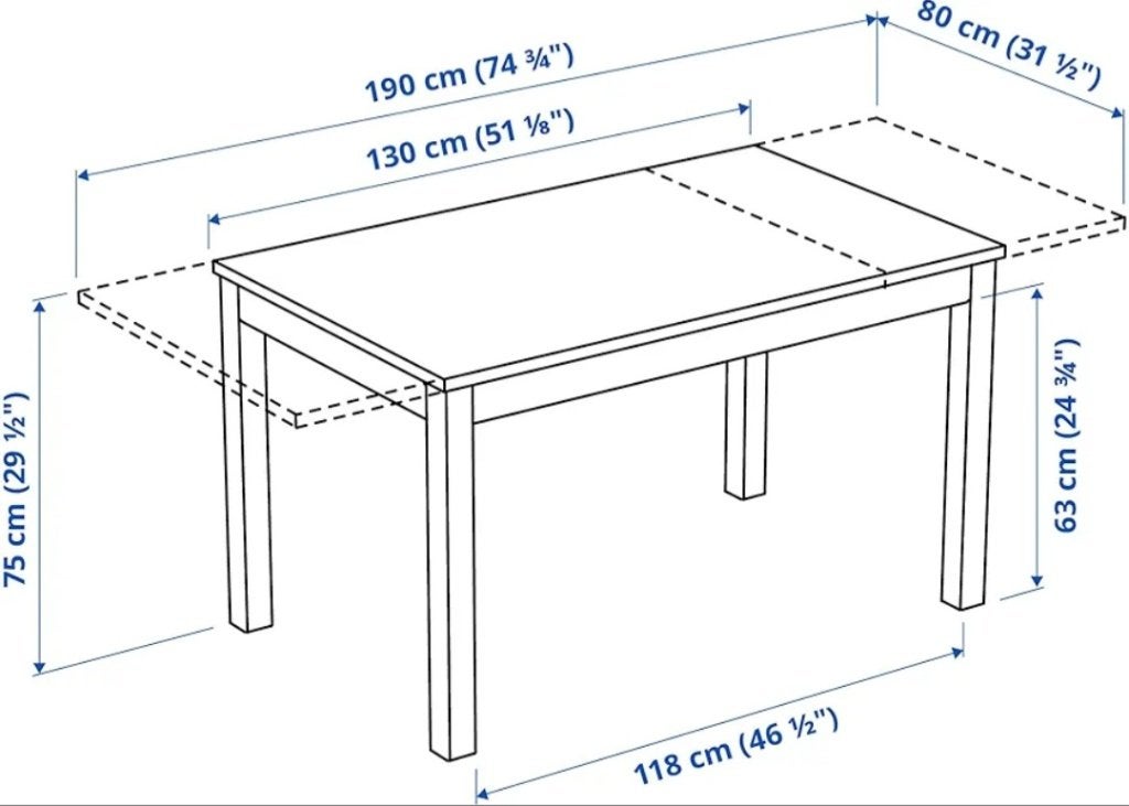Eettafel, Ophalen, Kunststof, Gebruikt, 100 tot 150 cm