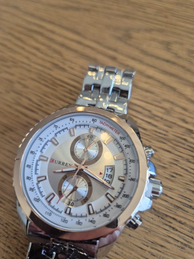 CURREN M-8082 herenhorloge, Overige merken, Staal, Gebruikt, Staal