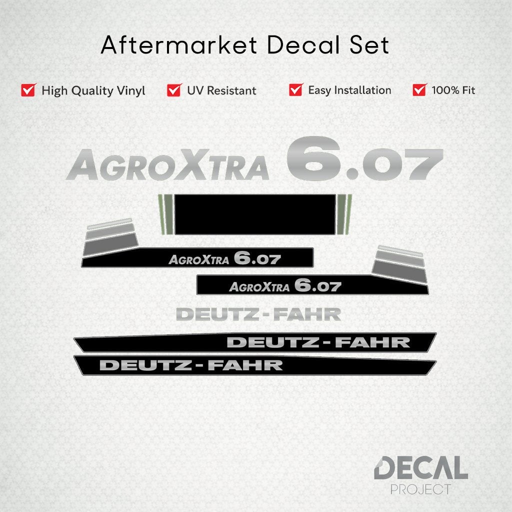 Vervangende Stickers Deutz-Fahr AgroXtra 6, Verzenden