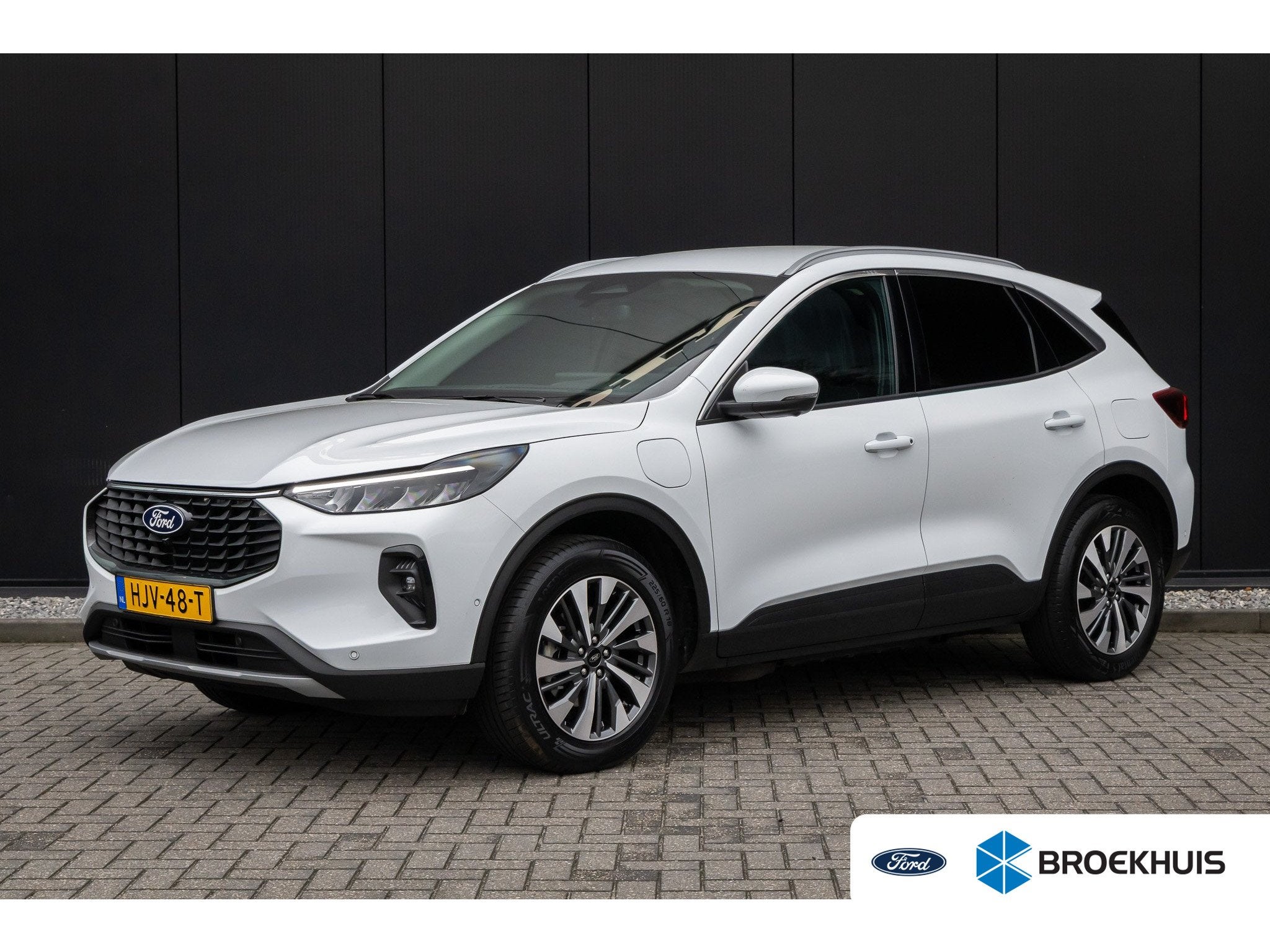 Ford Kuga 2.5 PHEV Titanium, Auto's, Gebruikt, Euro 6, Wit, Origineel Nederlands