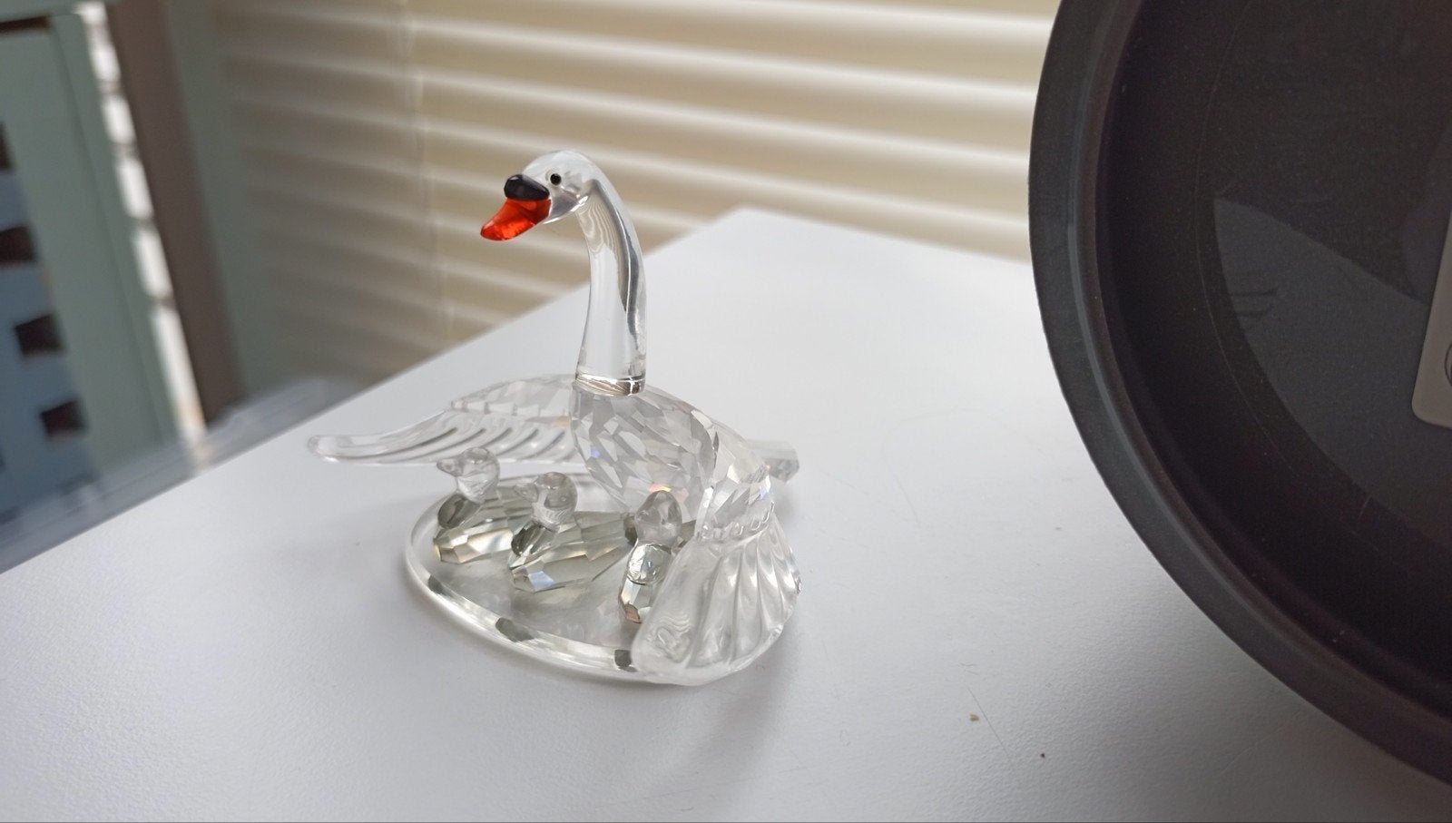 Swarovski zwaan familie, Ophalen of Verzenden, Zo goed als nieuw, Figuurtje