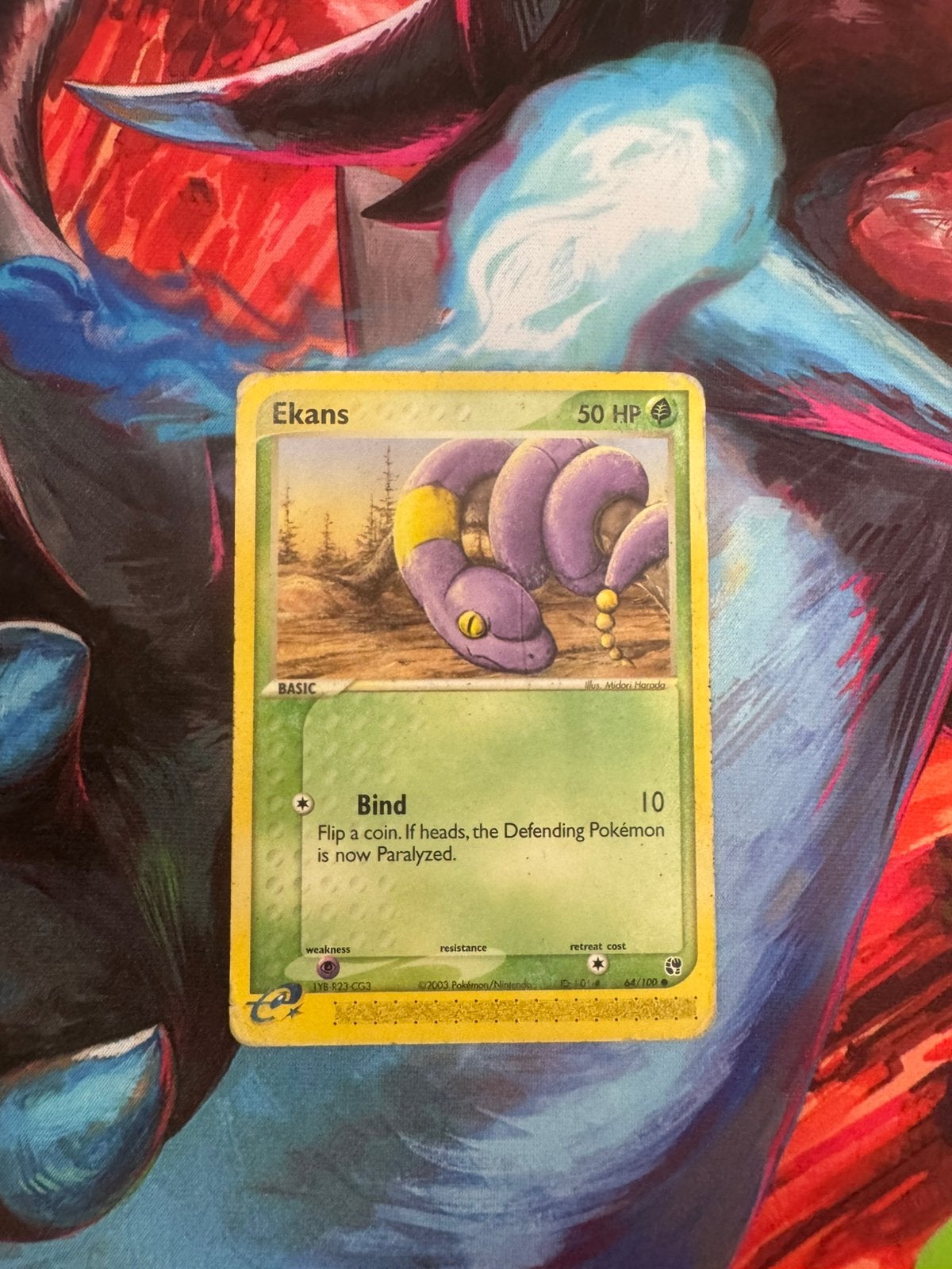 Pokémon kaarten Ekans #64, Ophalen of Verzenden, Gebruikt, Losse kaart