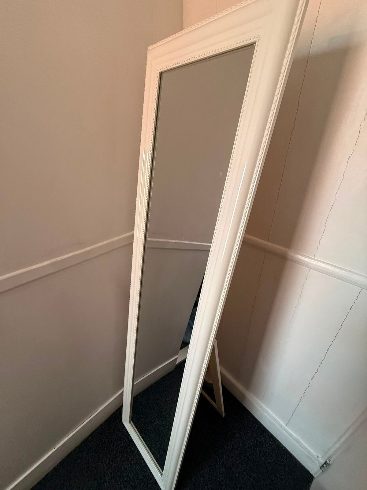 Lange spiegel, Ophalen, Zo goed als nieuw, Rechthoekig, Minder dan 100 cm